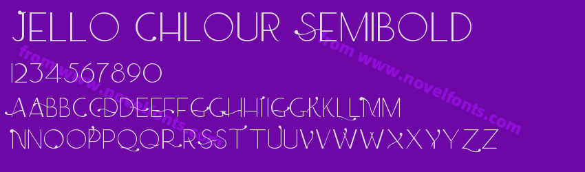 Jello Chlour SemiboldPreview Jello Chlour SemiboldPreview