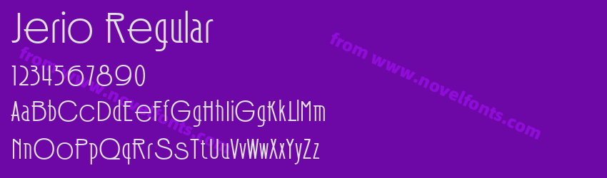 Jerio RegularPreview Jerio RegularPreview