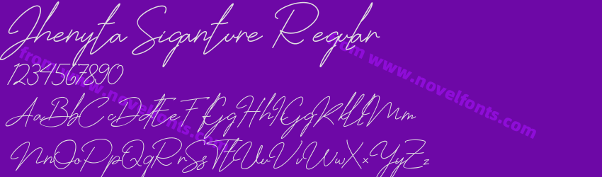 Jhenyta Siganture RegularPreview Jhenyta Siganture RegularPreview