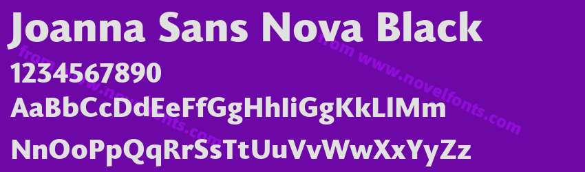 Joanna Sans Nova BlackPreview Joanna Sans Nova BlackPreview