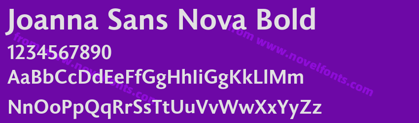 Joanna Sans Nova BoldPreview Joanna Sans Nova BoldPreview