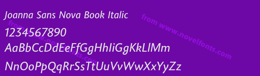 Joanna Sans Nova Book ItalicPreview Joanna Sans Nova Book ItalicPreview
