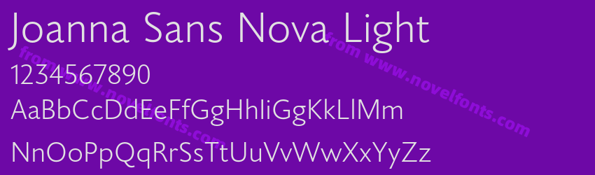 Joanna Sans Nova LightPreview Joanna Sans Nova LightPreview