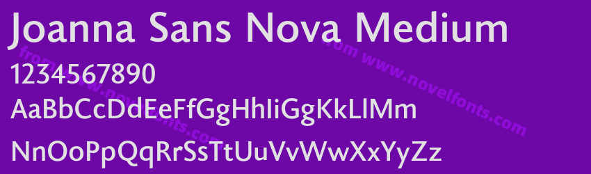 Joanna Sans Nova MediumPreview Joanna Sans Nova MediumPreview