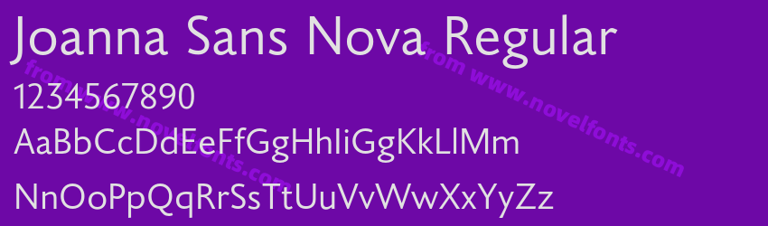 Joanna Sans Nova RegularPreview Joanna Sans Nova RegularPreview