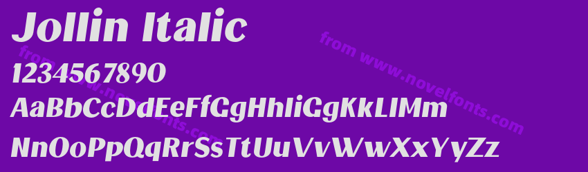 Jollin ItalicPreview Jollin ItalicPreview