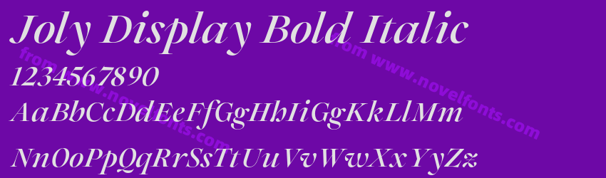 Joly Display Bold ItalicPreview Joly Display Bold ItalicPreview