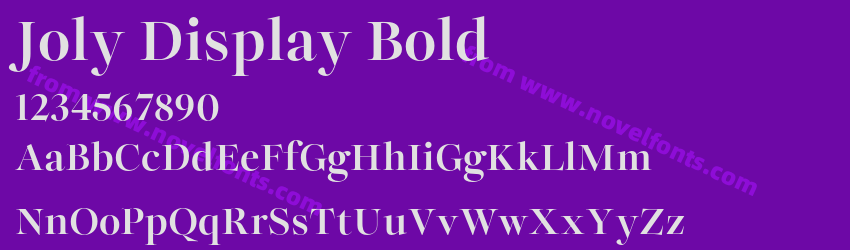 Joly Display BoldPreview Joly Display BoldPreview