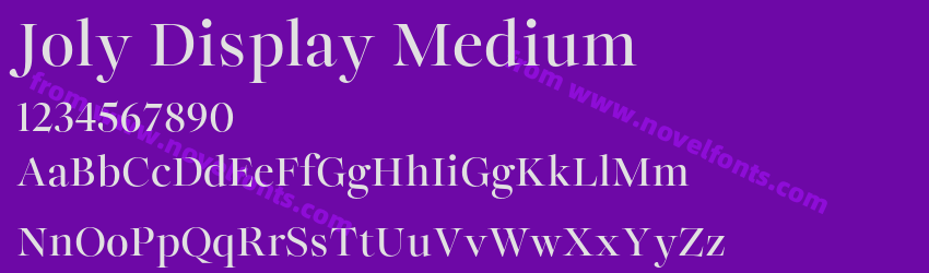 Joly Display MediumPreview Joly Display MediumPreview