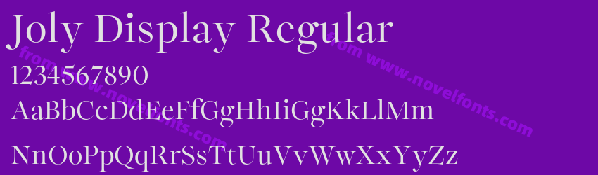 Joly Display RegularPreview Joly Display RegularPreview