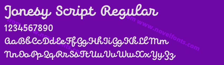 Jonesy Script RegularPreview Jonesy Script RegularPreview