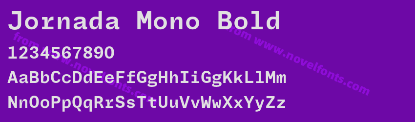Jornada Mono BoldPreview Jornada Mono BoldPreview