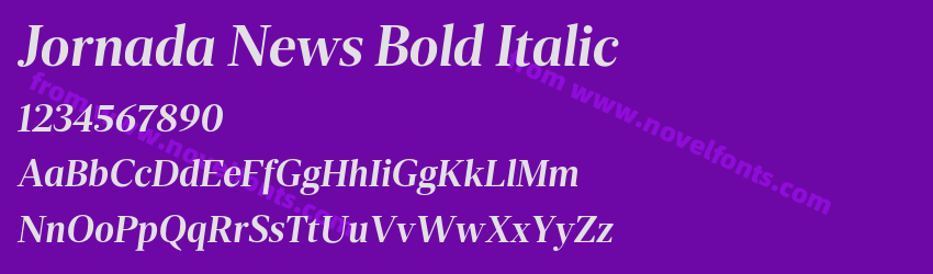 Jornada News Bold ItalicPreview Jornada News Bold ItalicPreview