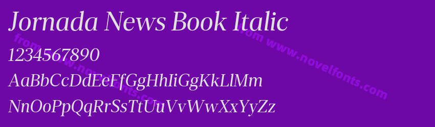 Jornada News Book ItalicPreview Jornada News Book ItalicPreview