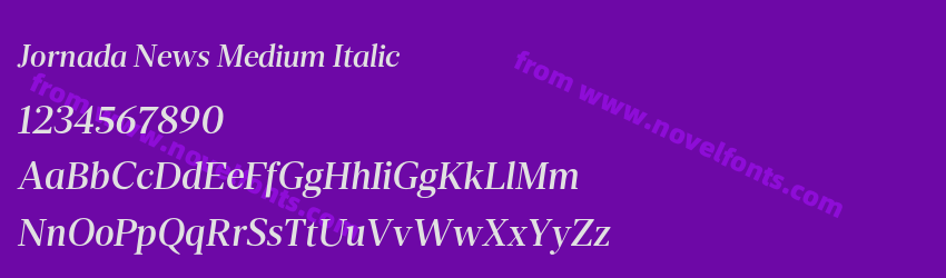 Jornada News Medium ItalicPreview Jornada News Medium ItalicPreview