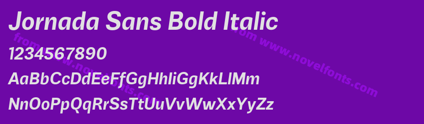 Jornada Sans Bold ItalicPreview Jornada Sans Bold ItalicPreview