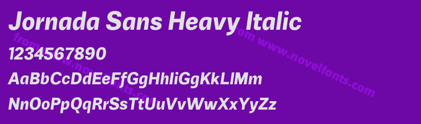 Jornada Sans Heavy ItalicPreview Jornada Sans Heavy ItalicPreview
