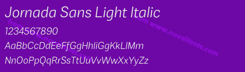 Jornada Sans Light ItalicPreview Jornada Sans Light ItalicPreview