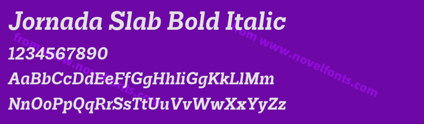 Jornada Slab Bold ItalicPreview Jornada Slab Bold ItalicPreview