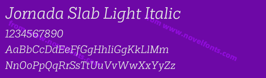 Jornada Slab Light ItalicPreview Jornada Slab Light ItalicPreview