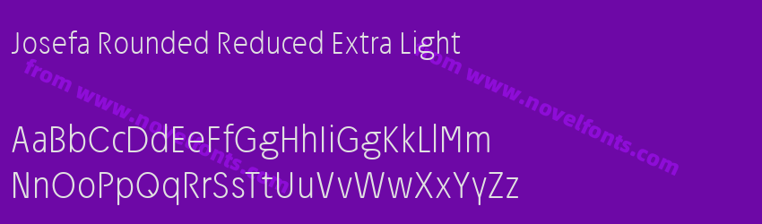 Josefa Rounded Reduced Extra LightPreview Josefa Rounded Reduced Extra LightPreview