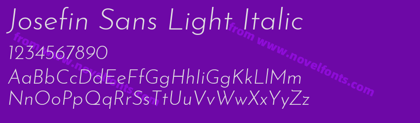 Josefin Sans Light ItalicPreview Josefin Sans Light ItalicPreview