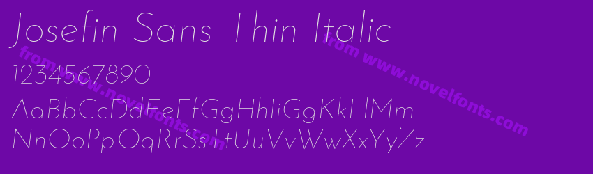 Josefin Sans Thin ItalicPreview Josefin Sans Thin ItalicPreview
