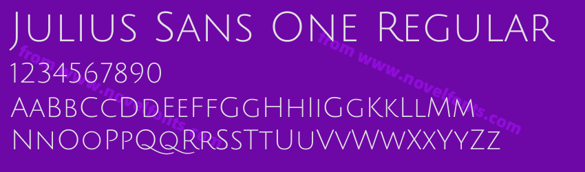 Julius Sans One RegularPreview Julius Sans One RegularPreview