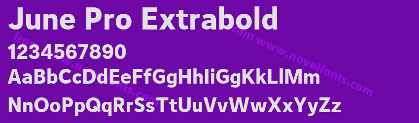 June Pro ExtraboldPreview June Pro ExtraboldPreview