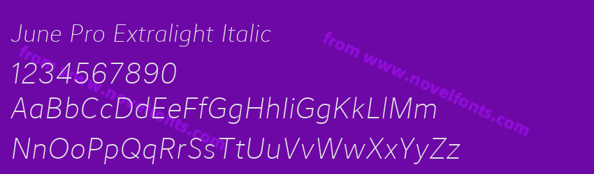 June Pro Extralight ItalicPreview June Pro Extralight ItalicPreview