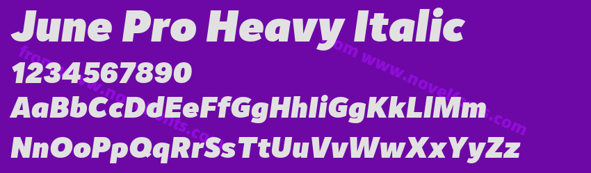 June Pro Heavy ItalicPreview June Pro Heavy ItalicPreview