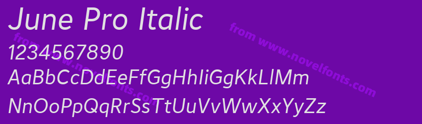 June Pro ItalicPreview June Pro ItalicPreview