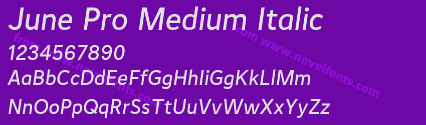 June Pro Medium ItalicPreview June Pro Medium ItalicPreview