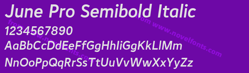 June Pro Semibold ItalicPreview June Pro Semibold ItalicPreview