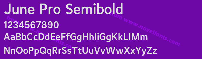 June Pro SemiboldPreview June Pro SemiboldPreview