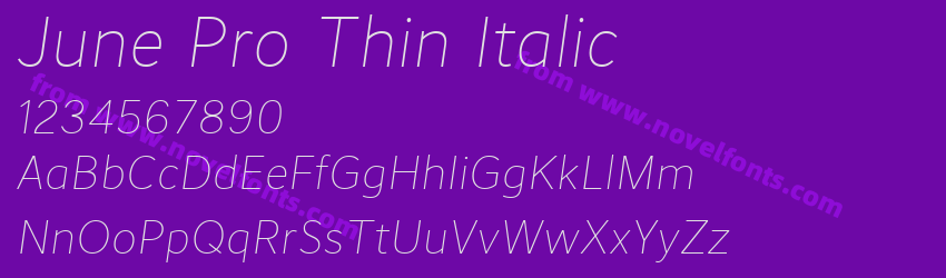 June Pro Thin ItalicPreview June Pro Thin ItalicPreview