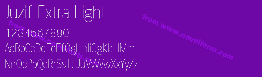 Juzif Extra LightPreview Juzif Extra LightPreview
