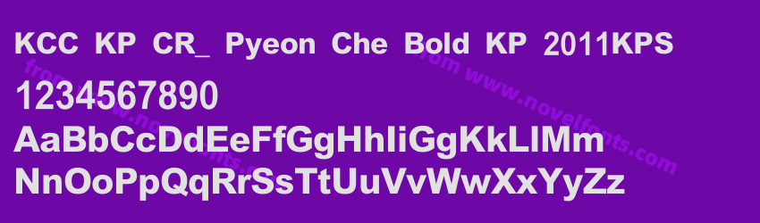 KCC KP CR_ Pyeon Che Bold KP 2011KPSPreview KCC KP CR_ Pyeon Che Bold KP 2011KPSPreview