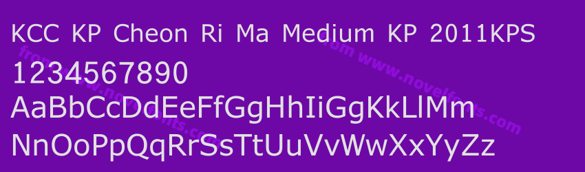 KCC KP Cheon Ri Ma Medium KP 2011KPSPreview KCC KP Cheon Ri Ma Medium KP 2011KPSPreview