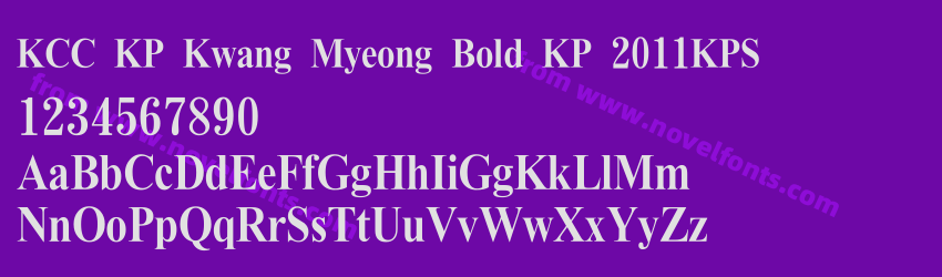 KCC KP Kwang Myeong Bold KP 2011KPSPreview KCC KP Kwang Myeong Bold KP 2011KPSPreview