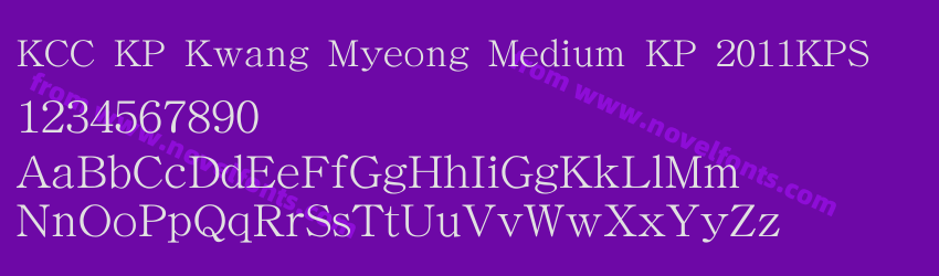 KCC KP Kwang Myeong Medium KP 2011KPSPreview KCC KP Kwang Myeong Medium KP 2011KPSPreview