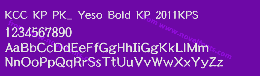 KCC KP PK_ Yeso Bold KP 2011KPSPreview KCC KP PK_ Yeso Bold KP 2011KPSPreview