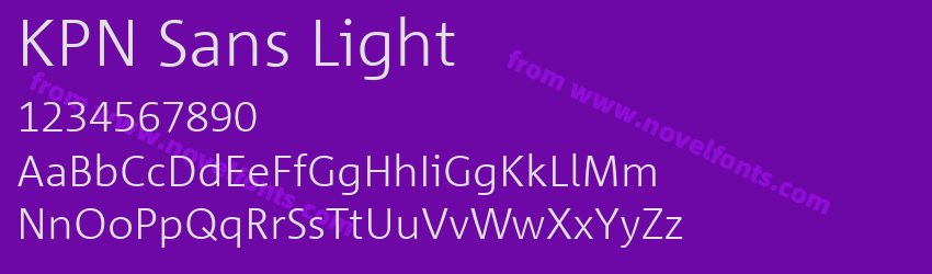 KPN Sans LightPreview KPN Sans LightPreview