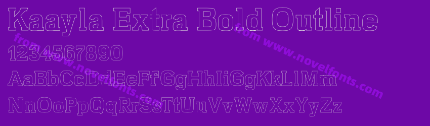 Kaayla Extra Bold OutlinePreview Kaayla Extra Bold OutlinePreview