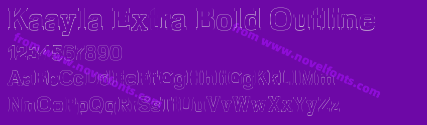 Kaayla Extra Bold OutlinePreview Kaayla Extra Bold OutlinePreview