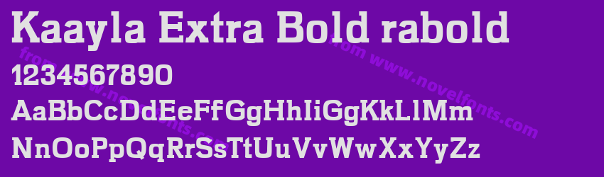 Kaayla Extra Bold raboldPreview Kaayla Extra Bold raboldPreview