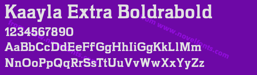 Kaayla Extra BoldraboldPreview Kaayla Extra BoldraboldPreview