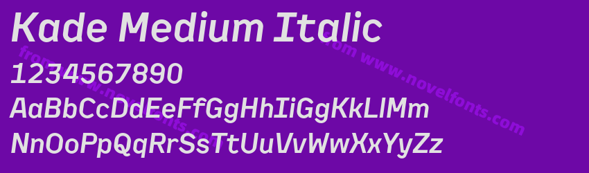 Kade Medium ItalicPreview Kade Medium ItalicPreview