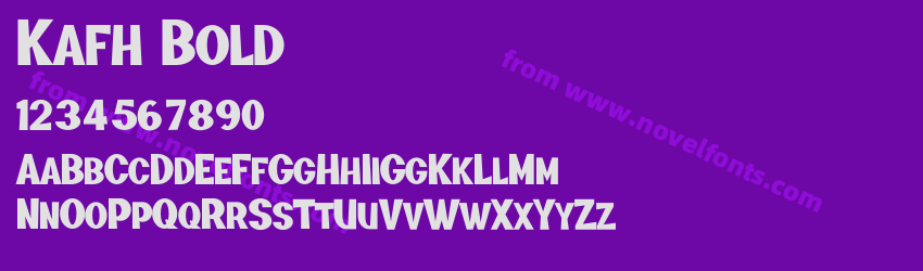 Kafh BoldPreview Kafh BoldPreview
