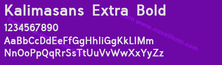 Kalimasans Extra BoldPreview Kalimasans Extra BoldPreview
